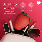 Lovehoney Strawberry Clit Sucker Womens Sex Toy, Discreet Air Pulse Suction