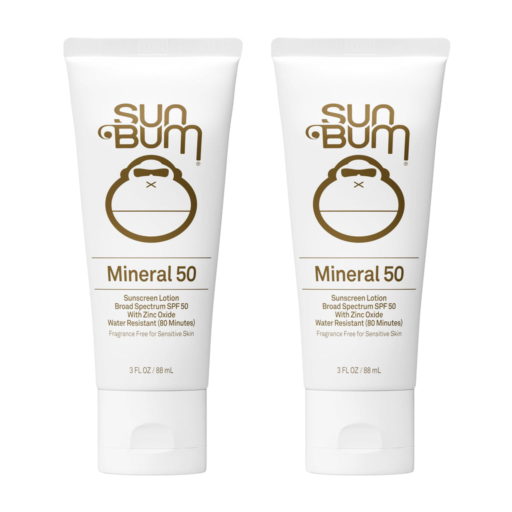 Sun Bum Mineral SPF 30 Sunscreen Body Lotion - Travel Size, 3 oz | Broad Spectrum Moisturizing Sunscreen, for Senative Skin, Vitamin E, Hawaii 104 Act Compliant (No Octinoxate & Oxybenzone)