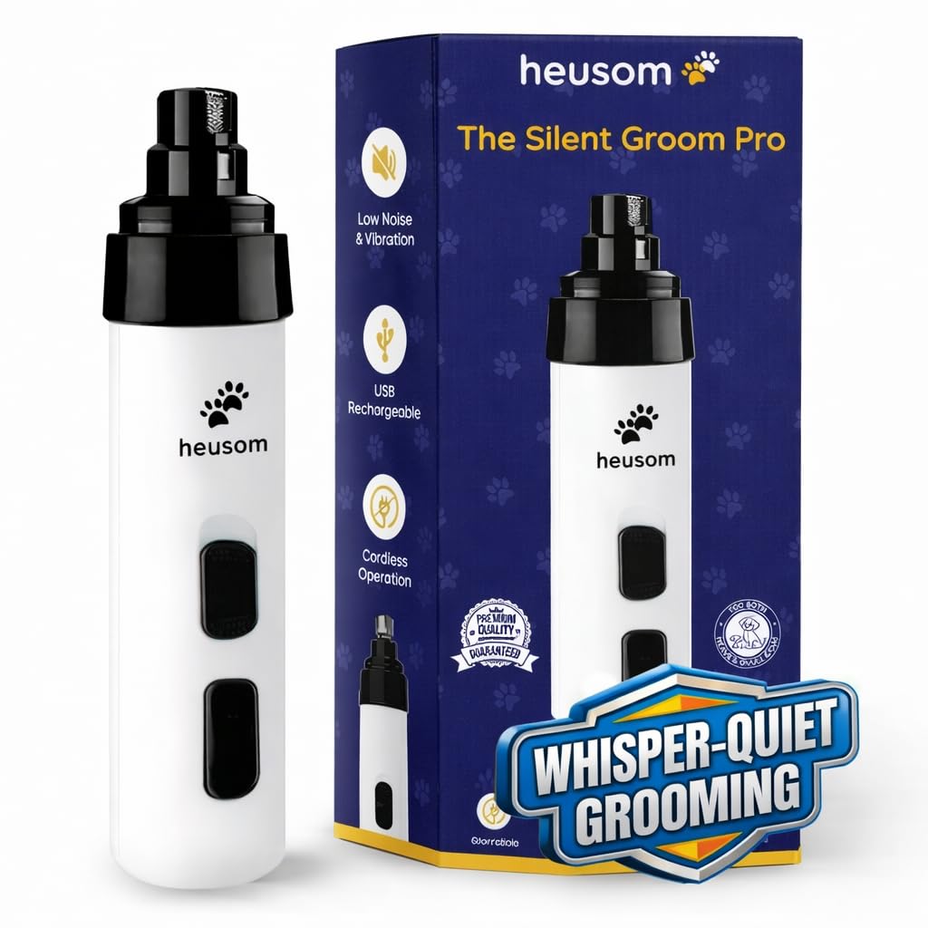 Silent Groom Pro Pet Nail Grinder | Whisper Quiet Dog Nail Grinder