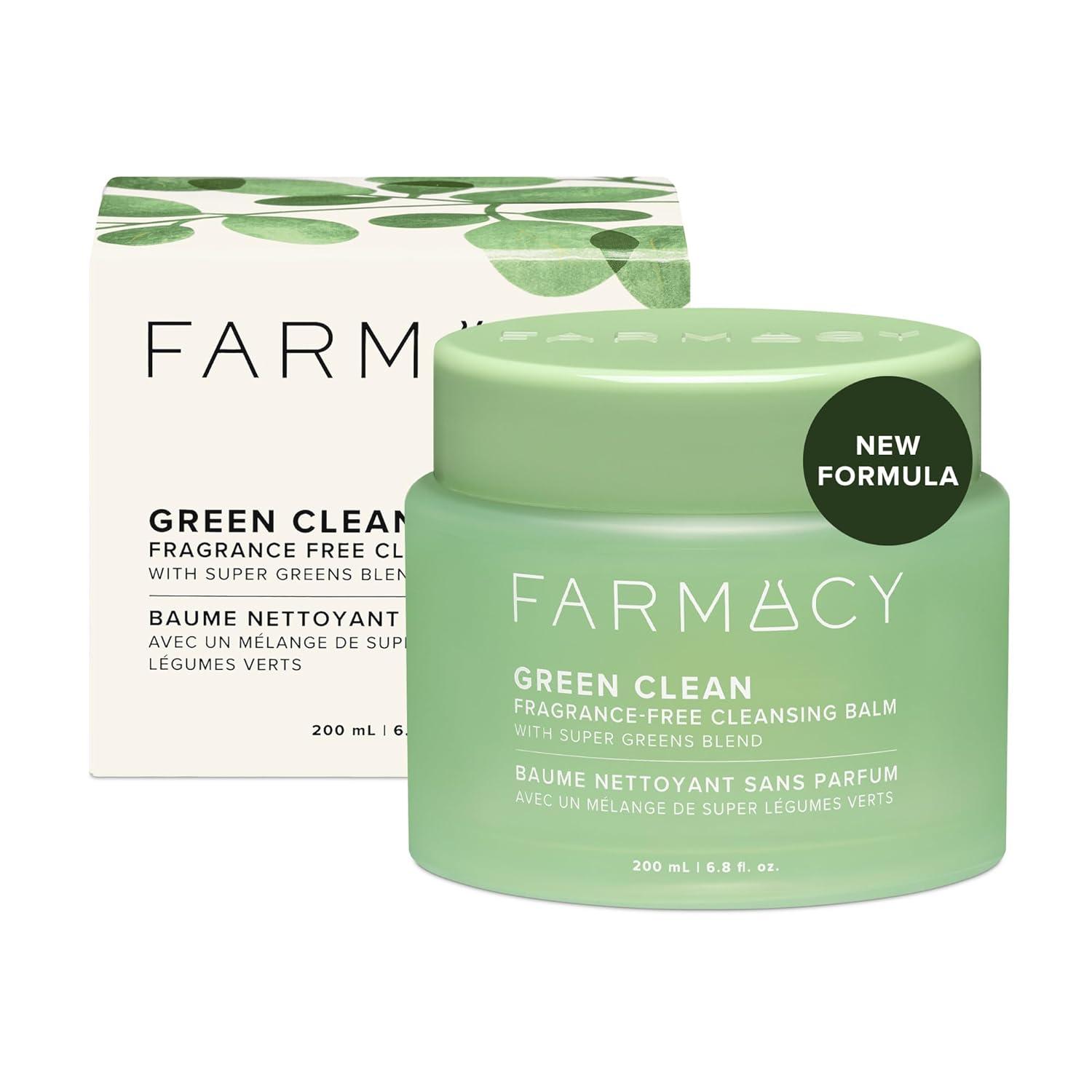 Buy now Farmacy Makeup Remover Cleansing Balm - Green Clean Waterproof Makeup Remover + Oil Based Cleanser - Gentle Exfoliating Double Cleanser - Melts From Balm to Milky Lather (100ml) 6.8 Ounce (Pack of 1) Reformulated Fragrance-Free Balm at indiglob india