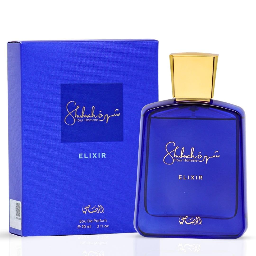 Buy now RASASI Shuhrah For Men - Eau de Parfum 90ML (3 Oz), Premium Arabian Perfume for Men, The Ultimate Men Perfumes With A Bold And Long-Lasting Fragrance For Special Occasions & Everyday Elegance Shuhrah Elixir at indiglob india