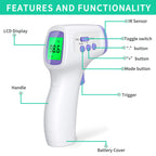 maguja Digital Touchless Forehead Thermometer for Adults Kids Home Use