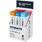 Transparent Labs Hydrate Electrolyte Formula - Variety Pack: Peach Mango, Blue Raspberry & Artic Freeze (30 Servings)