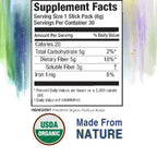 Konsyl USDA Organic Psyllium Husk Powder - 5g Sticks, 30 Pack - Natural Unflavored Soluble Dietary Fiber Supplement - Fiber Prebiotic for Digestive Support and Gut Health - Sugar Free, Keto & Vegan