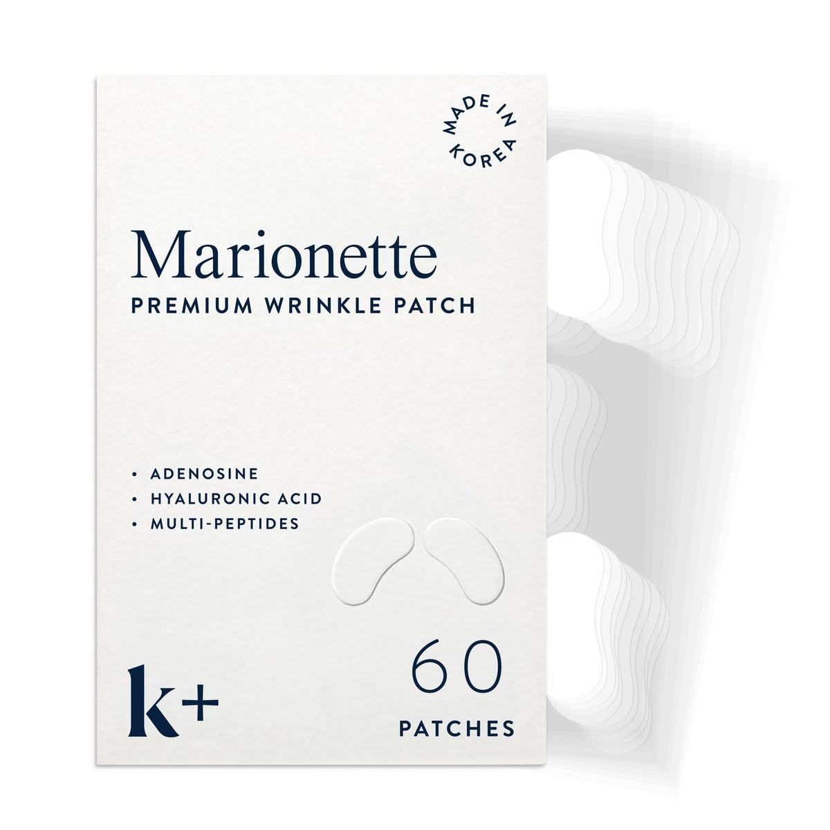 KPLUS k+ Korean Marionette Patches for Smile Lines & Nasolabial Folds, 60ct