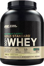 Buy now Optimum Nutrition Gold Standard 100% Whey Naturally Flavored Protein Powder, Vanilla, 1.9 Pound (Packaging May Vary) at indiglob india