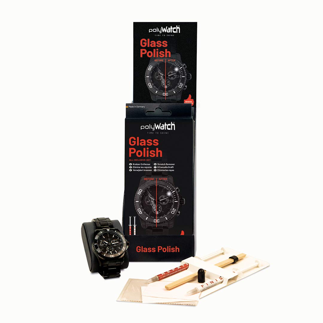 polyWatch glass polishing cream repair watches, smartphone, car, furniture, household, window