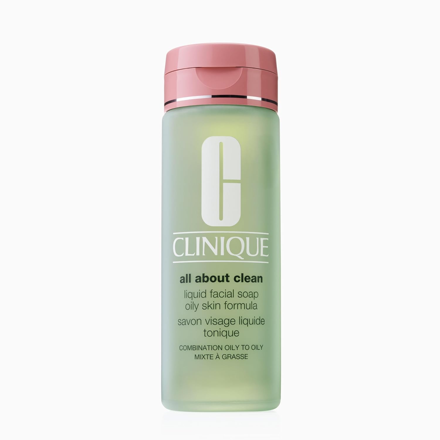 Buy now Clinique 3-Step All About Clean Liquid Facial Cleanser Soap For Oily Skin | Types 3 + 4 6.7 Fl Oz - Full Size at indiglob india