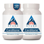 Ayush Herbs Carditone, Holistic Heart Support with Rauwolfia, 60 Servings | Natural Heart Health Supplement for Women & Men, Arjuna, Calcium, and Magnesium