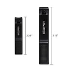 Nail Clippers Set with Visibly Tin Case, Black | Ultra Sharp, Sturdy Fingernail and Toenail Clipper Cutters
