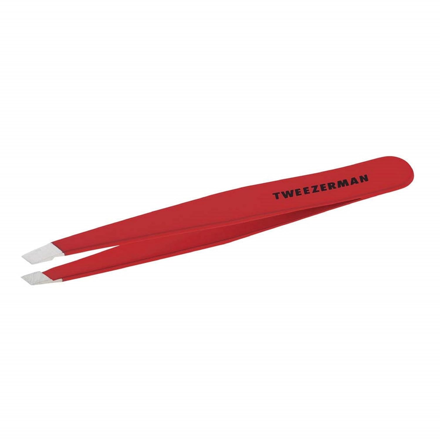 Buy now Tweezerman Stainless Steel Slant Tweezer - Eyebrow Tweezers for Women and Men (Sky Blue) Signature Red at indiglob india