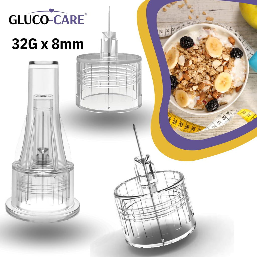 GLUCO-CARE Pen Tips, 32G x 8mm, Ultra-Fine, Twist-On Design, 100 Count