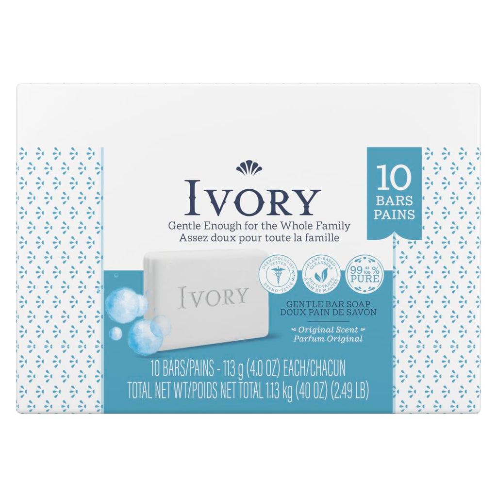 Buy now Ivory Clean Original Bar Soap, 4 Ounce, 10 Count (Pack of 2) Total 20 Bars at indiglob india