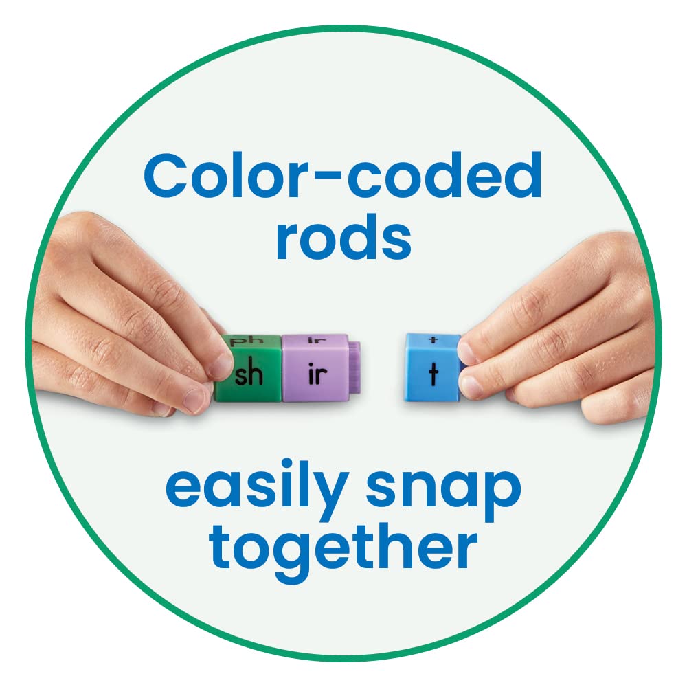 hand2mind Reading Rods Phonics Word-Building, Ages 6+