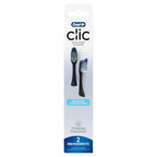 Buy now Oral-B Clic Toothbrush replacement heads, 2 count toothbrushes, black refill brush heads at indiglob india