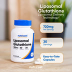 Nutricost Liposomal Glutathione Supplement 60 Capsules, 720mg Per Serving | Vegan, GMO-Free, 30 Servings
