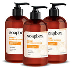 Buy now Soapbox Liquid Hand Soap, Coconut Milk & Sandalwood, Gentle & Moisturizing Hand Wash for Kitchen and Bathroom, Vegan & Cruelty Free Scented Hand Soap 12 Ounce Pump Bottles (Pack of 3) at indiglob india