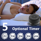 Buy now Easysleep Sound White Noise Machine with 25 Soothing Sounds and Memory Function 32 Levels of Volume and 5 Sleep Timer Powered by AC or USB for Sleeping Relaxation (Black-No Light) at indiglob india