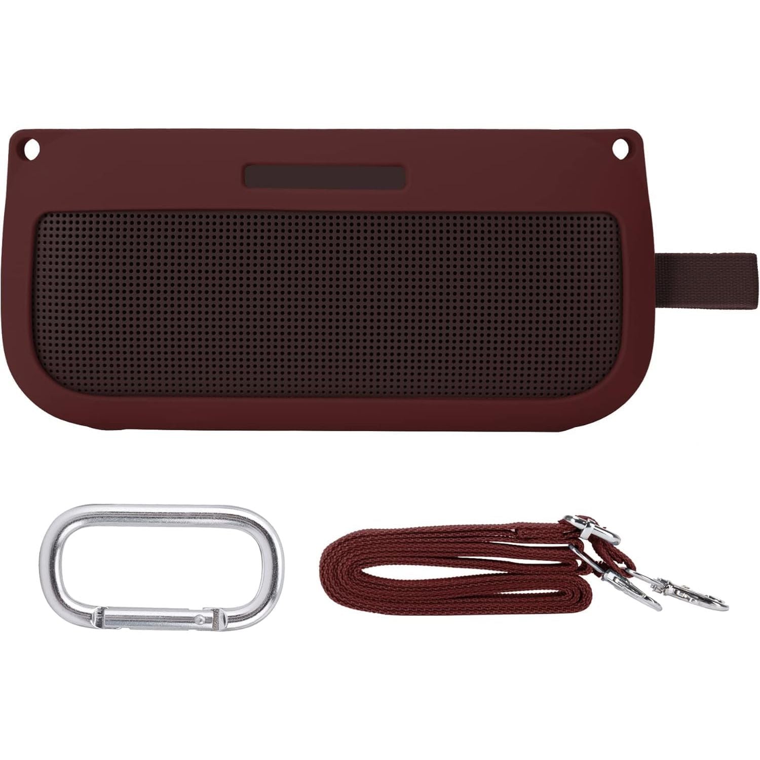Buy now co2CREA Soft Silicone Case Replacement for Bose SoundLink Flex Bluetooth Portable Speaker (Silicone Case, White Smoke Case) Carmine Red Case at indiglob india