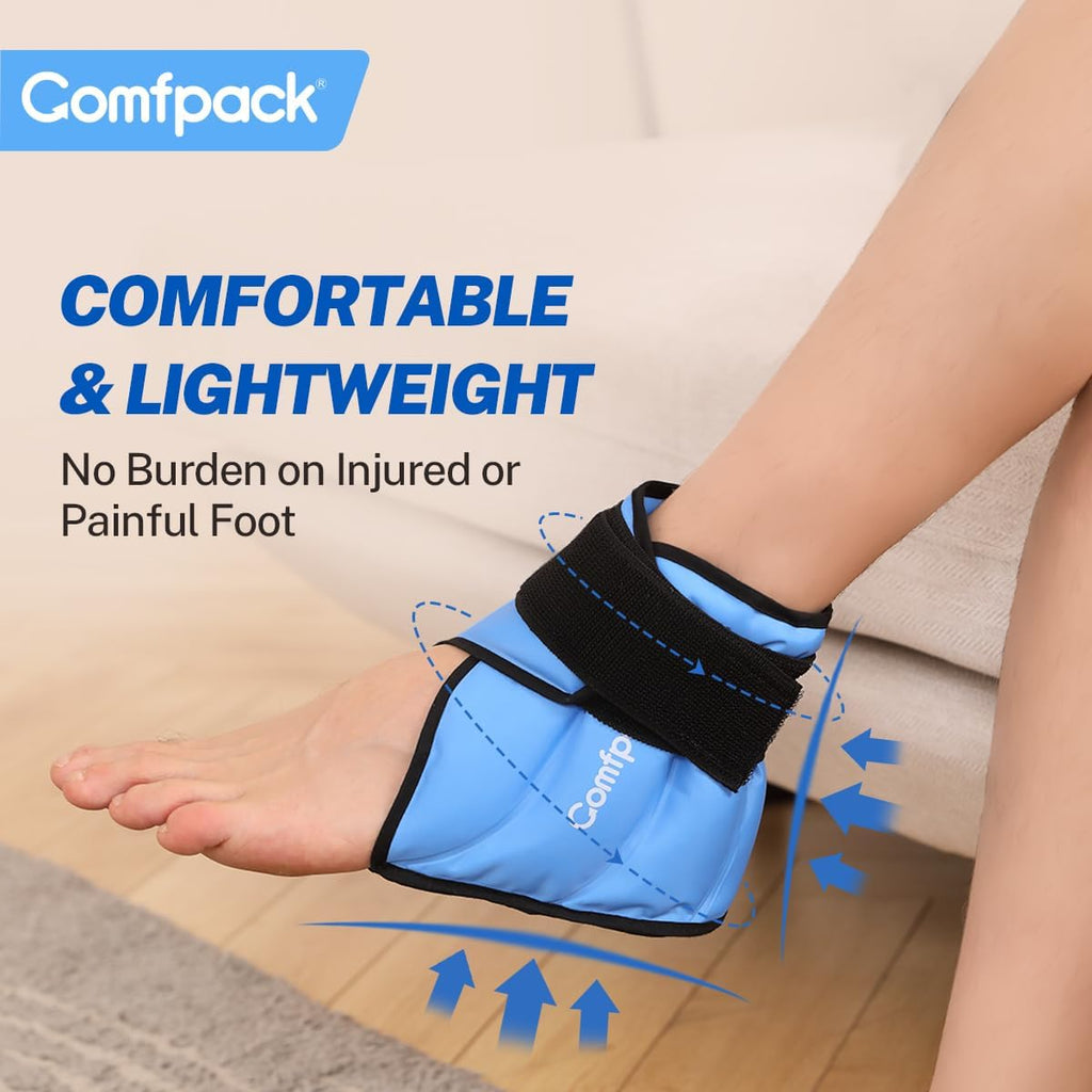 Buy now Heel Ice Pack Wrap for Plantar Fasciitis Relief, Ankle Ice Pack Wrap for Swelling, FSA Eligible, Reusable Gel Cold Pack for Foot Pain Relief, Achilles Tendonitis, Ankle Sprain, Heel Pain at indiglob india