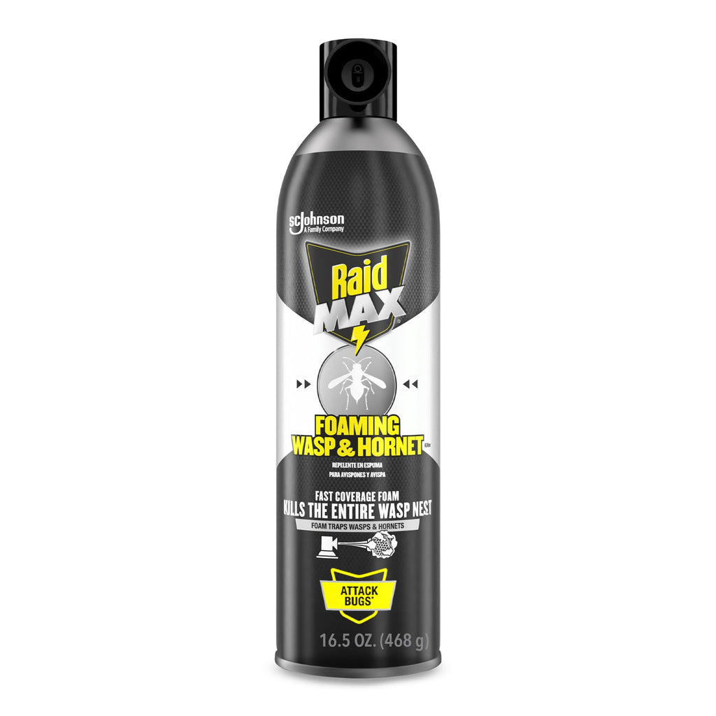 Raid MAX Foaming Wasp & Hornet Killer Bug Spray, 16.5 oz