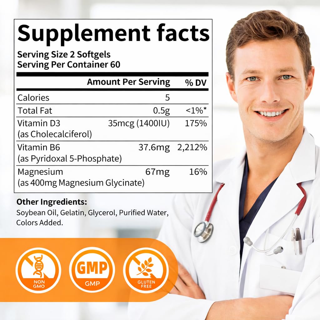 Magnesium Glycinate 400mg Softgels,Small Easy to Swallow Magnesium Capsules | Magnesium Glycinate Supplement with High Absorption, Small Easy-To-Swallow Softgels Support Sleep, Muscle and Daily Calm