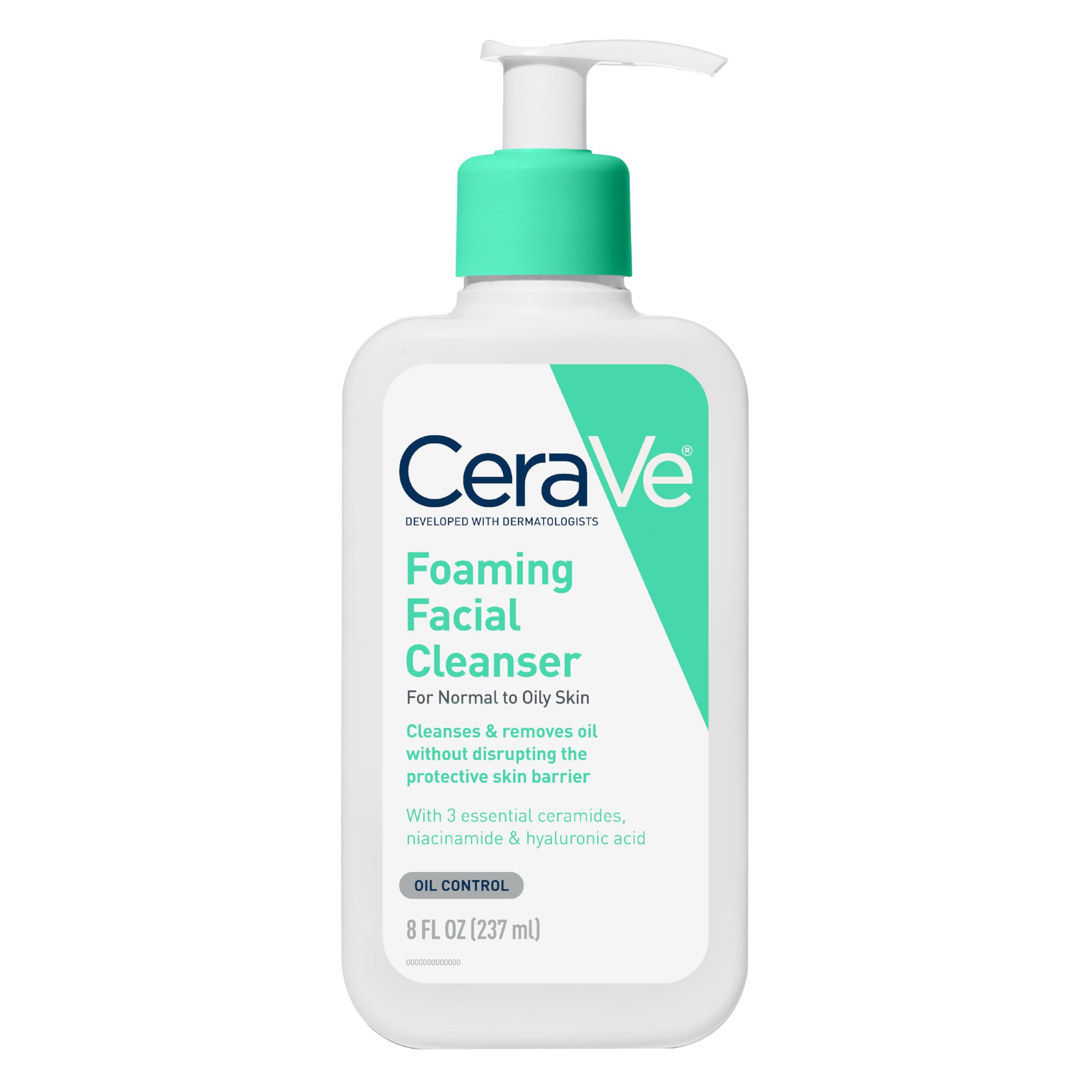 Buy now CeraVe Foaming Facial Cleanser, Daily Face Wash for Oily Skin, Hyaluronic Acid + Ceramides + Niacinamide, Fragrance Free & Paraben Free, Non-Drying Oil Control Face Wash, 19 Fluid Ounce at indiglob india
