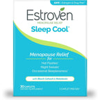 Buy now Estroven Sleep Cool for Menopause Relief, 30 Ct, Sleep Support Supplement With Clinically Proven Ingredients to Relieve Menopause Symptoms plus Night Sweats & Hot Flash Relief, Drug-No & Gluten-No Sleep Cool at indiglob india