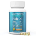 Fish Oil Omega-3 Supplements Small Softgels 1440mg 180Count Easy to Swallow | High EPA & DHA Fish Oil for Men & Women, Brain, Heart & Eye Health