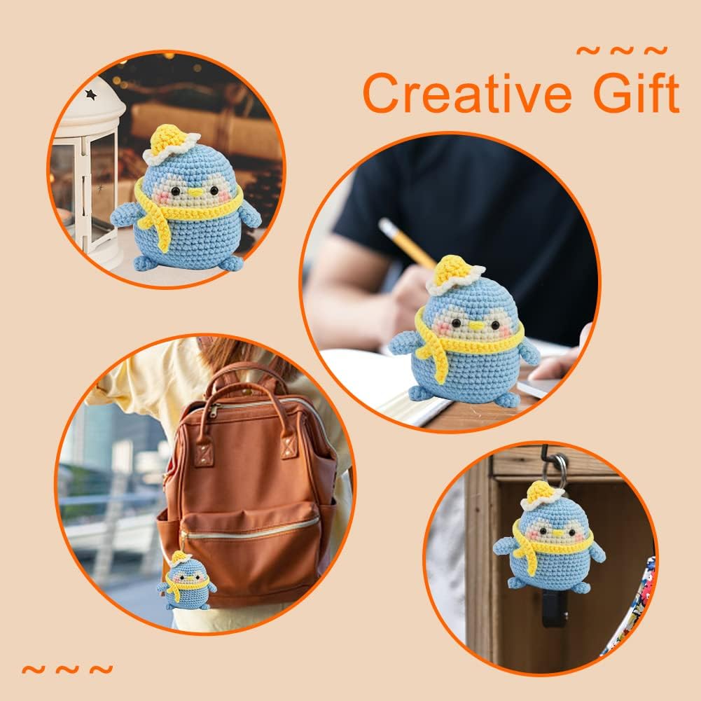 Buy now UzecPk Beginner Crochet Kit, Crochet Animal Kit with Yarn, Complete Crochet Kit for Adults and Kids Craft with Instruction and Video Tutorials at indiglob india