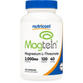 Nutricost Magnesium L-Threonate As Magtein 2000mg, 120 Capsules, GMO-Free | Gluten Free, Vegetarian Friendly