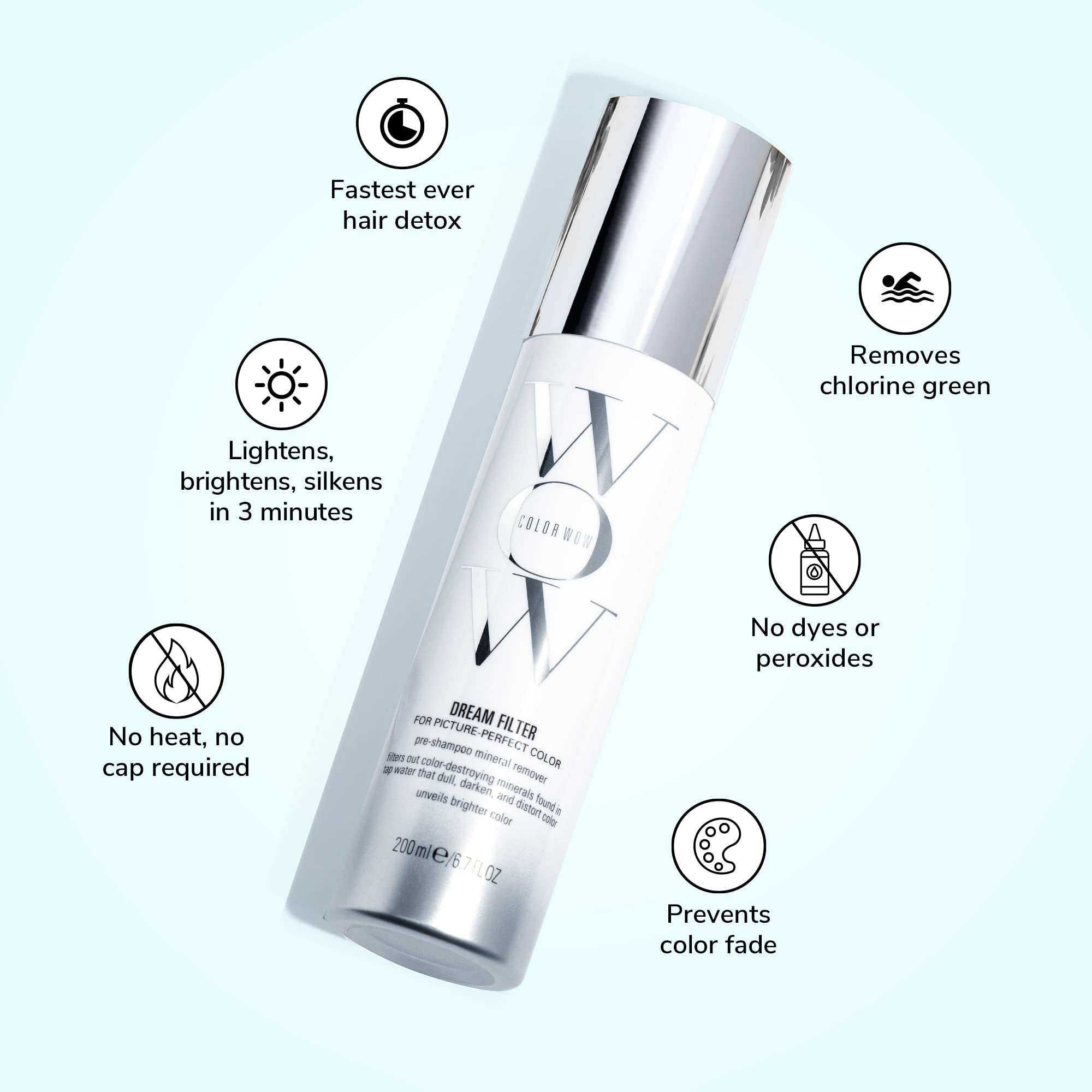 Buy now COLOR WOW Dream Filter Pre Shampoo Mineral Remover â€“ Hard water detox | Get Lighter, Brighter, Shinier Color in 3 Minutes at indiglob india