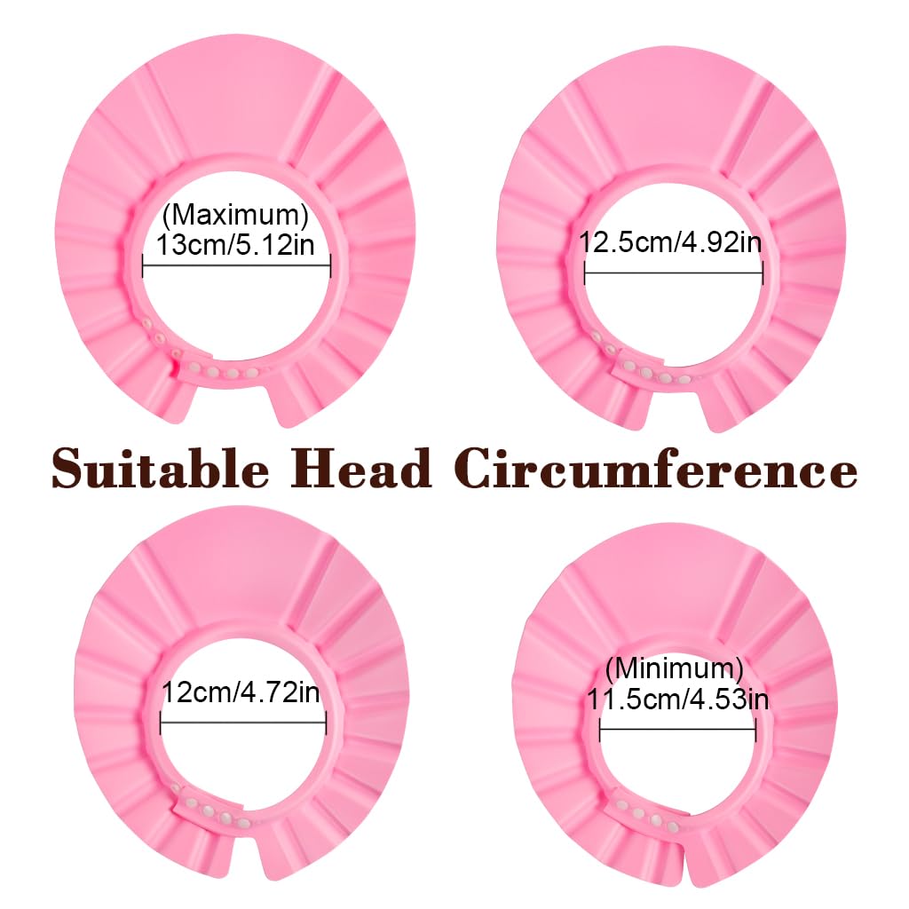 EWIN(R) 4pcs Soft Adjustable Baby Kids Children Shampoo Bath Bathing Shower Cap Hat Wash Hair Shield Hat