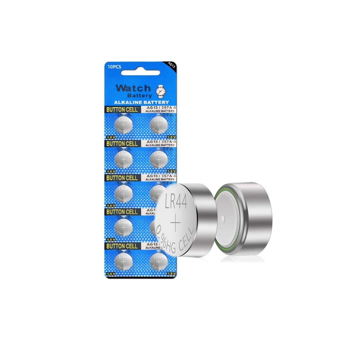 10pcs LR44 Batteries AG13 Button Cell Battery L1154 Battery 1.5V G13 357 303 SR44 LR1154 Button Coin Batteries