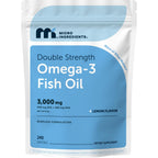 Micro Ingredients Omega 3 Fish Oil Supplements 3,000mg Per Serving, 240 Softgels | Lemon Flavored – Burpless | EPA 540mg + DHA 360mg | Deep Sea Fish