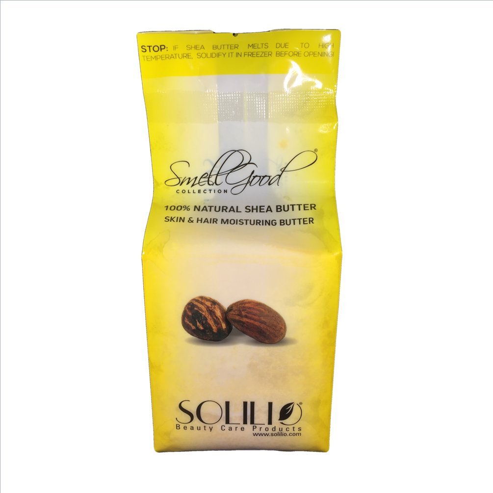 Buy now SmellGood Raw Unrefined African Shea Butter 5lb Block Soft & Creamy (YELLOW) at indiglob india