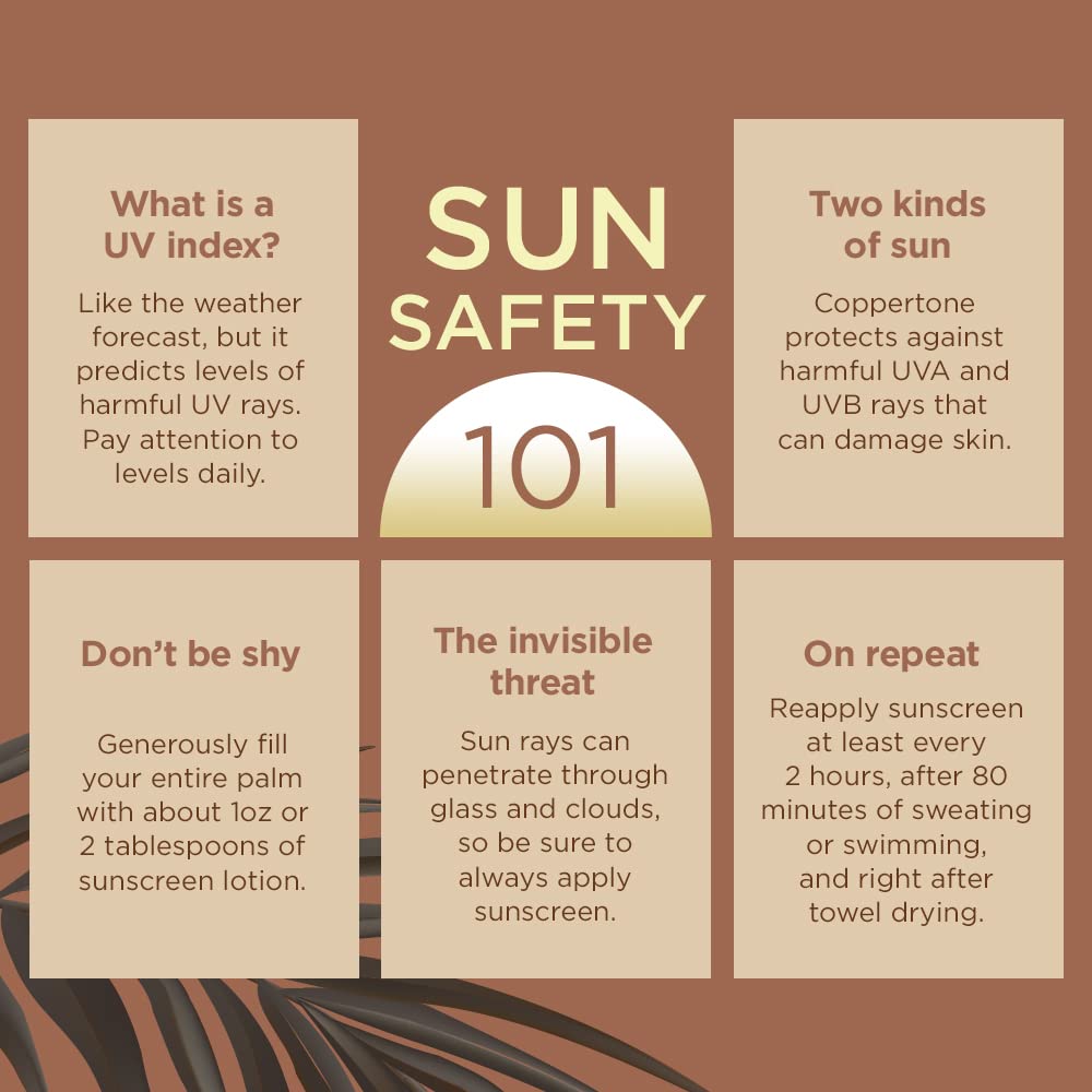 Coppertone Tanning Sunscreen Lotion SPF 8, 8 FL OZ | Sun Tanning Lotion Broad Spectrum SPF 8 with Vitamin E, Water Resistant, PABA, Oxybenzone, Octinoxate and Dye Free