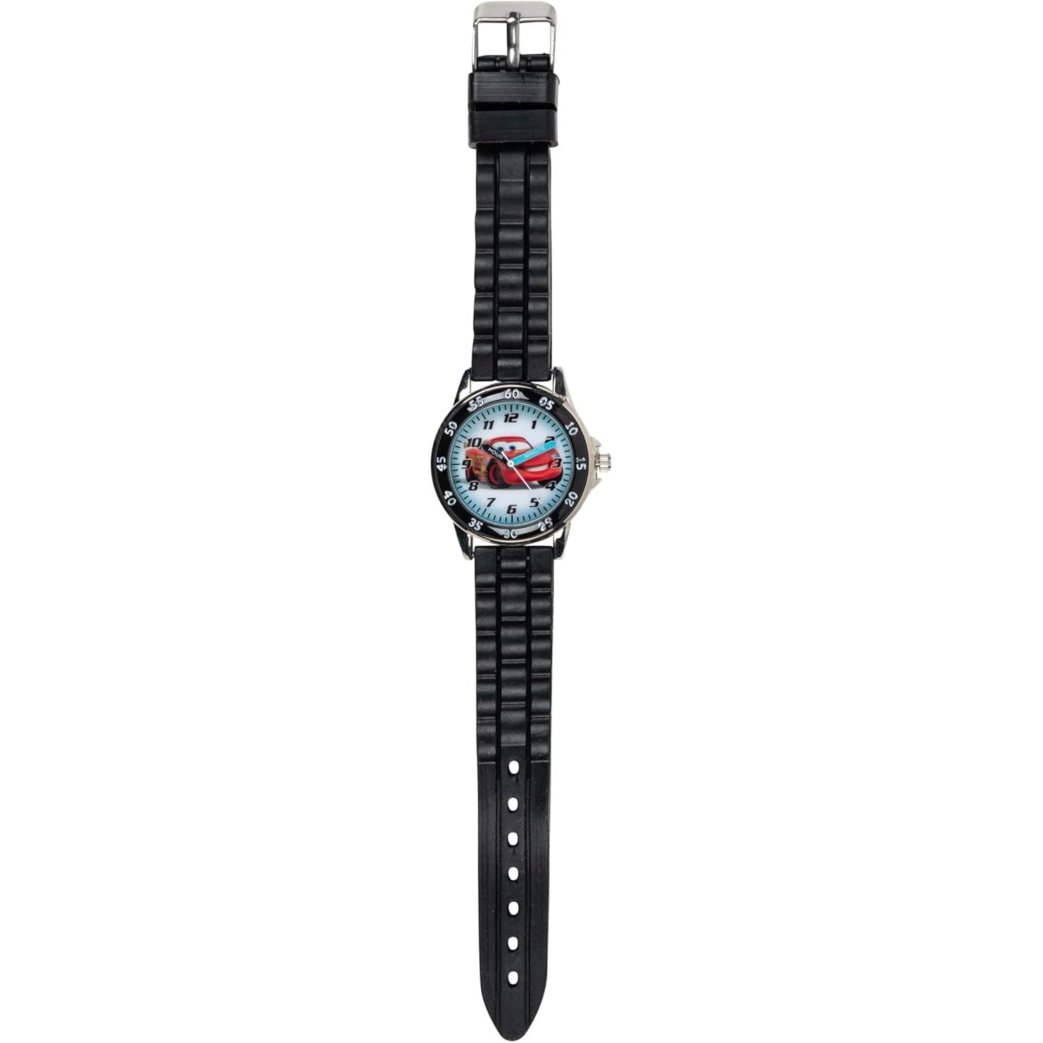 Buy now Accutime Disney Pixar Cars Lightning McQueen Time-Teaching Watch for Kids with Interactive Racing Dial at indiglob india