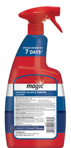 MAGIC Shower Glass and Mirror Cleaner Spray Bundle, Fog & Streak Free, Removes Soap Scum, Rust Stains, Fingerprints, Dirt, and Hard Water, Perfect for Shower Doors, Window, Glass Surfaces, 28 Fl Oz