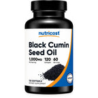 Nutricost Black Seed Oil (Cumin) 1000mg, 120 Softgels, 60 Servings