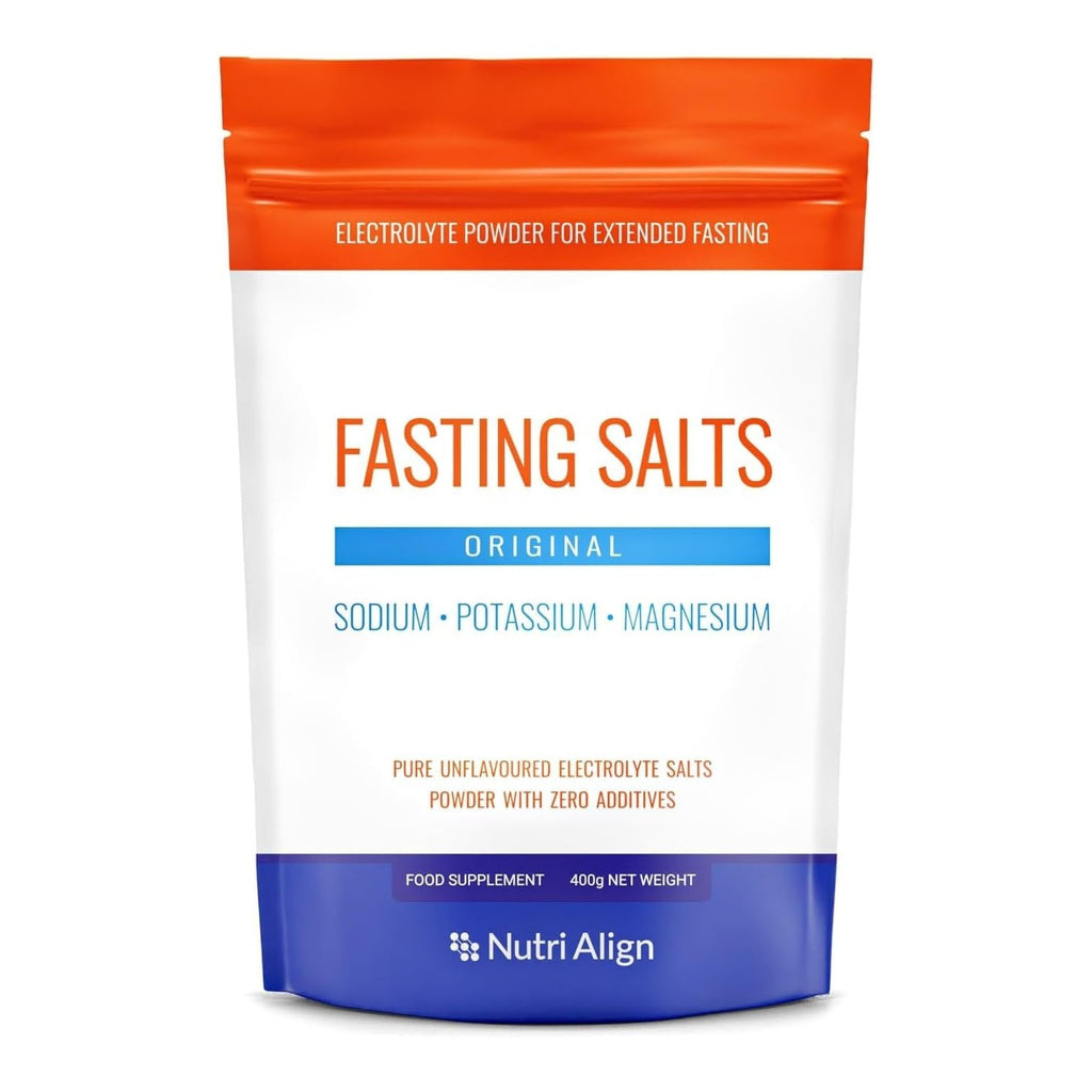 Nutri-Align Fasting Salts Electrolytes Powder | 400g Sodium Potassium Magnesium Electrolytes | Pure Unflavoured Electrolytes for Extended and Intermittent Fasting | Sugar Free & Filler Free