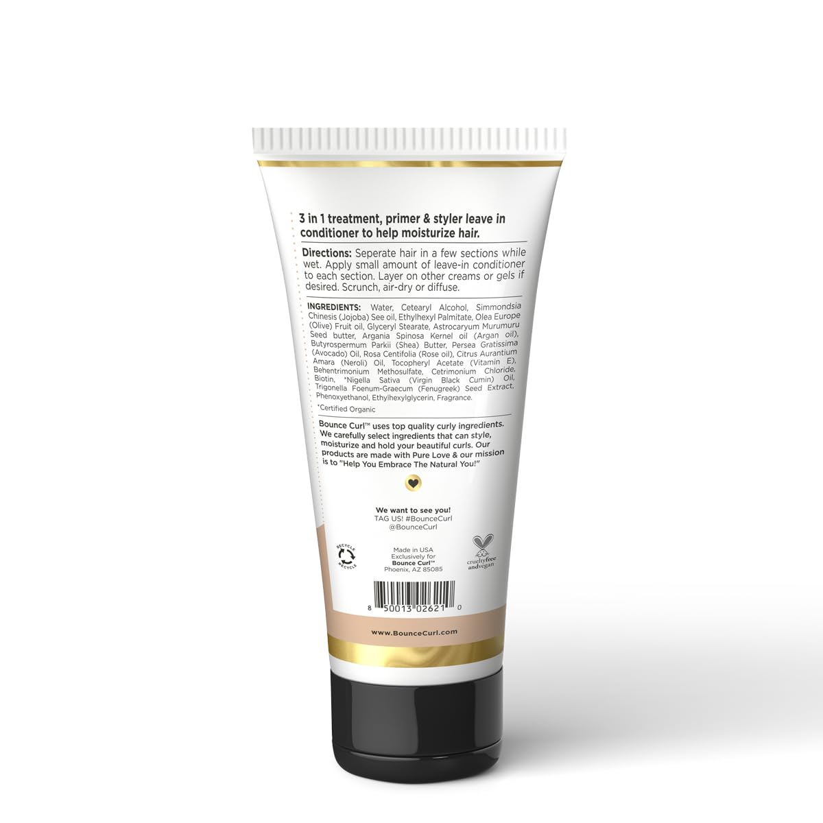 Bounce Curl Moisture Balance Leave In Conditioner, Protein Free, 6 oz