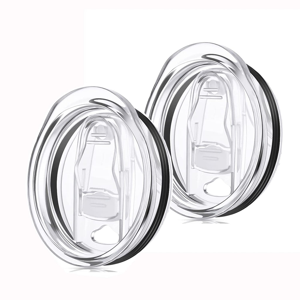 2 Pcs 20 Oz Skinny Tumbler Lid Replacement, Spill Proof, Plastic