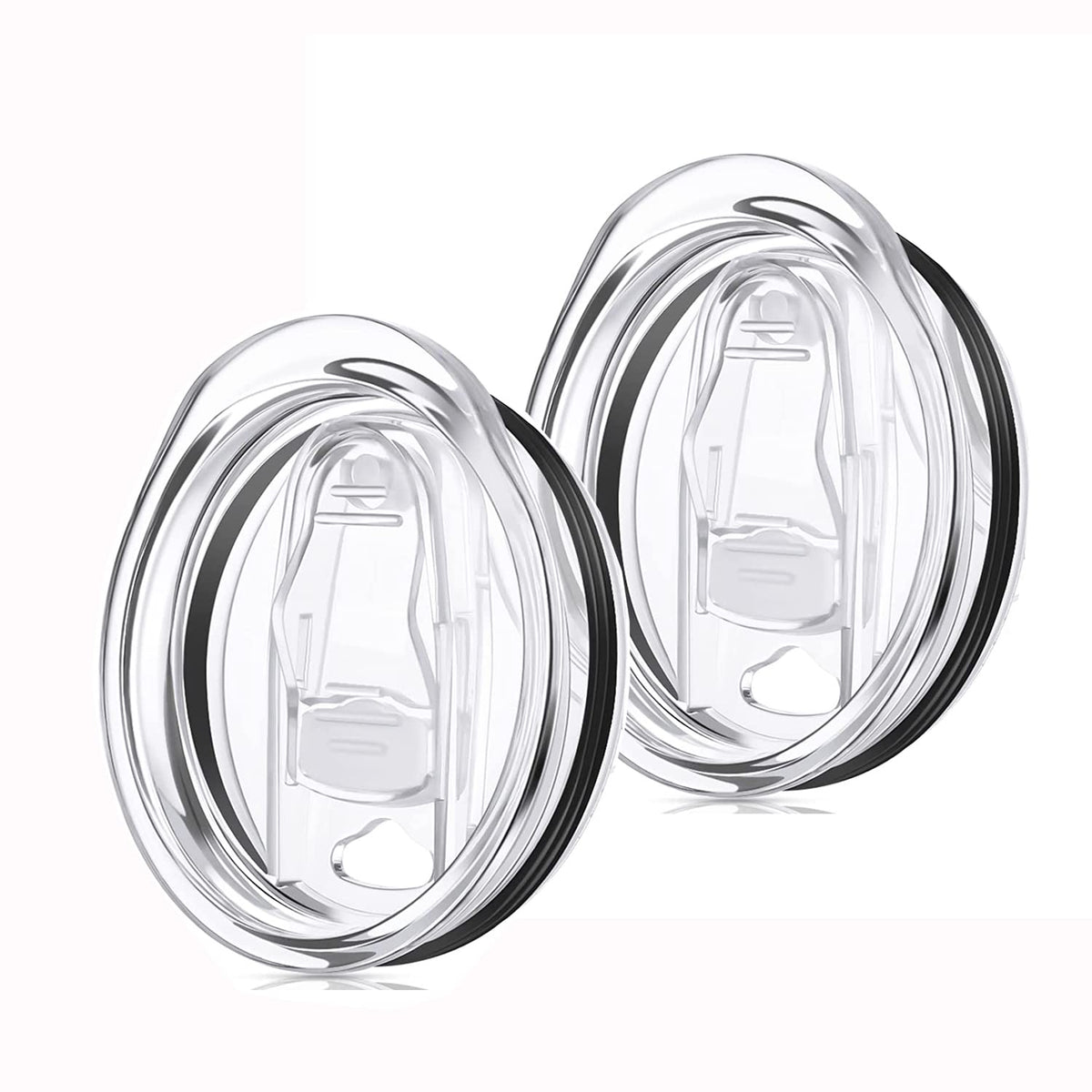 2 Pcs 20 Oz Skinny Tumbler Lid Replacement, Spill Proof, Plastic