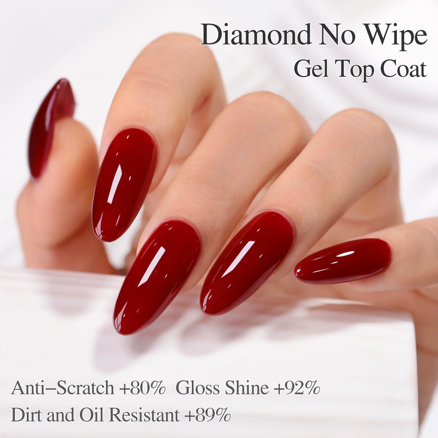 Double Rhythm 0.5Oz No Wipe Clear Gel Top Coat Base Coat Hema and Tpo Free 2 Pcs 15ML Gel Polish Manicure DIY Home Salon (Top Coat Base Coat)