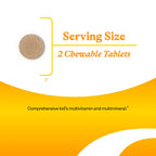 Seeking Health Kids Multivitamin Chewable, Formulated for Children’s Health, with L-5-MTHF L-Methylfolate, B12, Riboflavin, Vitamin A, Vegetarian (60 Chewable Tablets)*