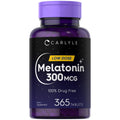 Carlyle Melatonin 300 mcg | 365 Tablets | Low Dose
