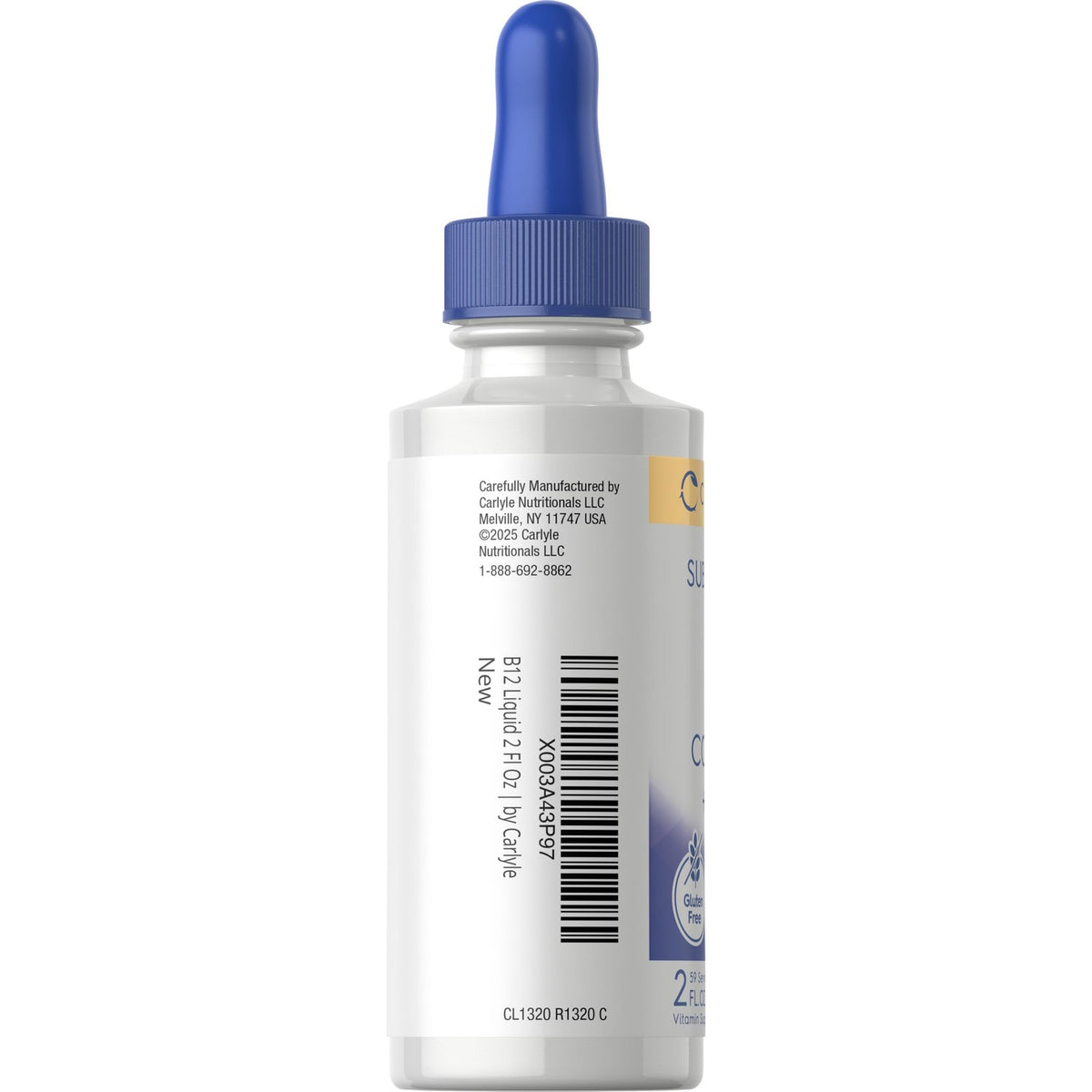 Carlyle Vitamin B Complex Sublingual | 2 fl oz | Liquid Drops | with B12