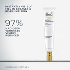 Buy now RoC Retinol Correxion Wrinkle Filler for Deep Wrinkles with Hyaluronic Acid & Retinol, Skin Care for Women and Men, 1 Fl Oz (Packaging May Vary) at indiglob india