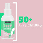 Freeman Flirty Feet Instant Foot Peeling Spray, Foot Mask, 4 fl oz | Foot peel mask for summer, moisturizing and smooth dry, cracked heels, remove dead skin quickly, cruelty-free and vegan